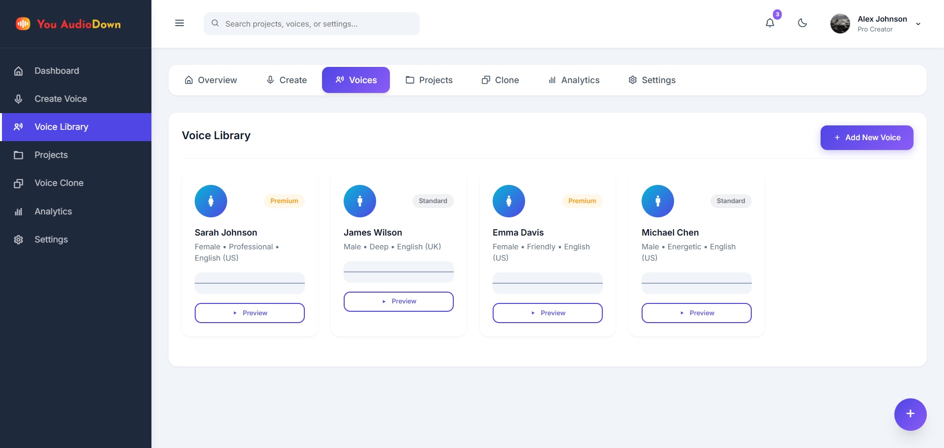 Voice Library Feature